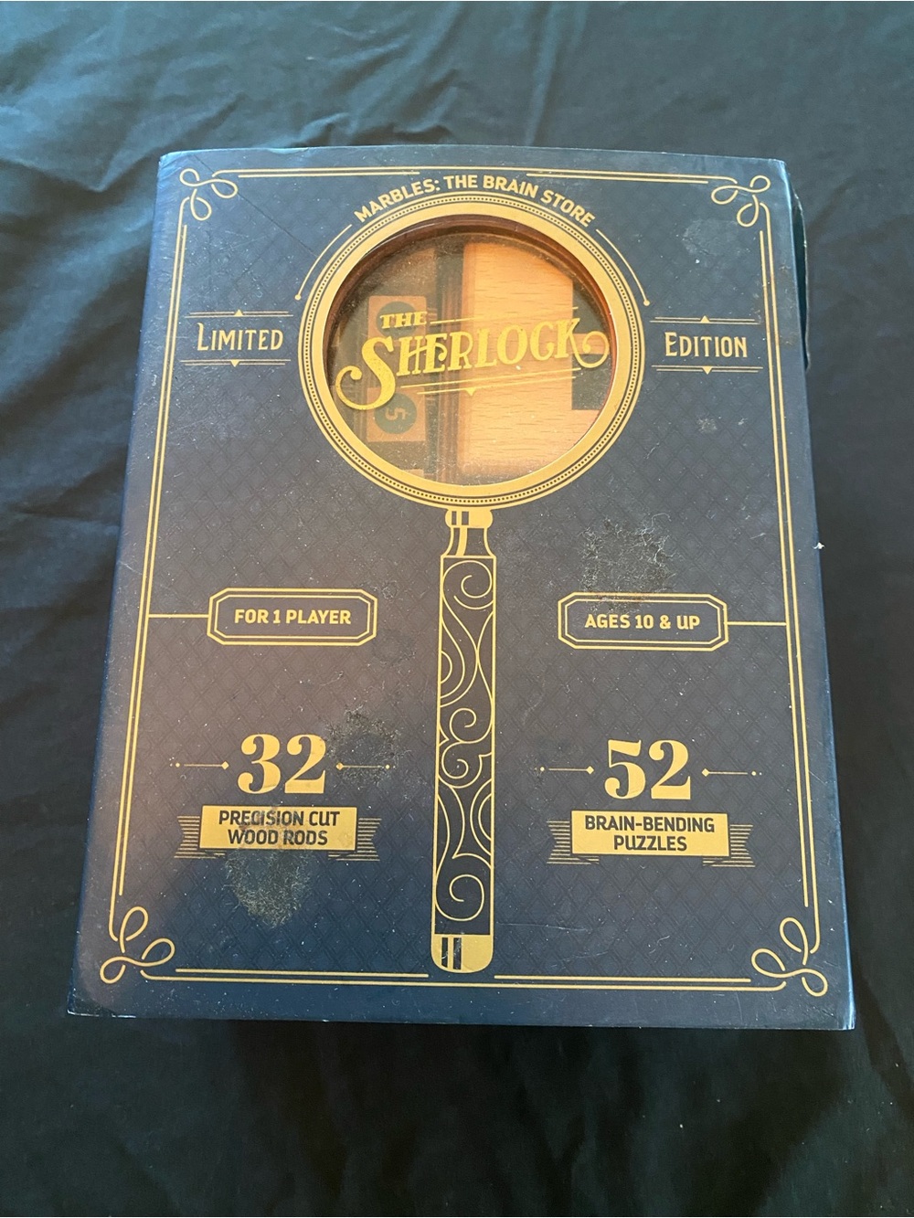 The Sherlock Limited Edition Puzzle Box - Navy & Gold